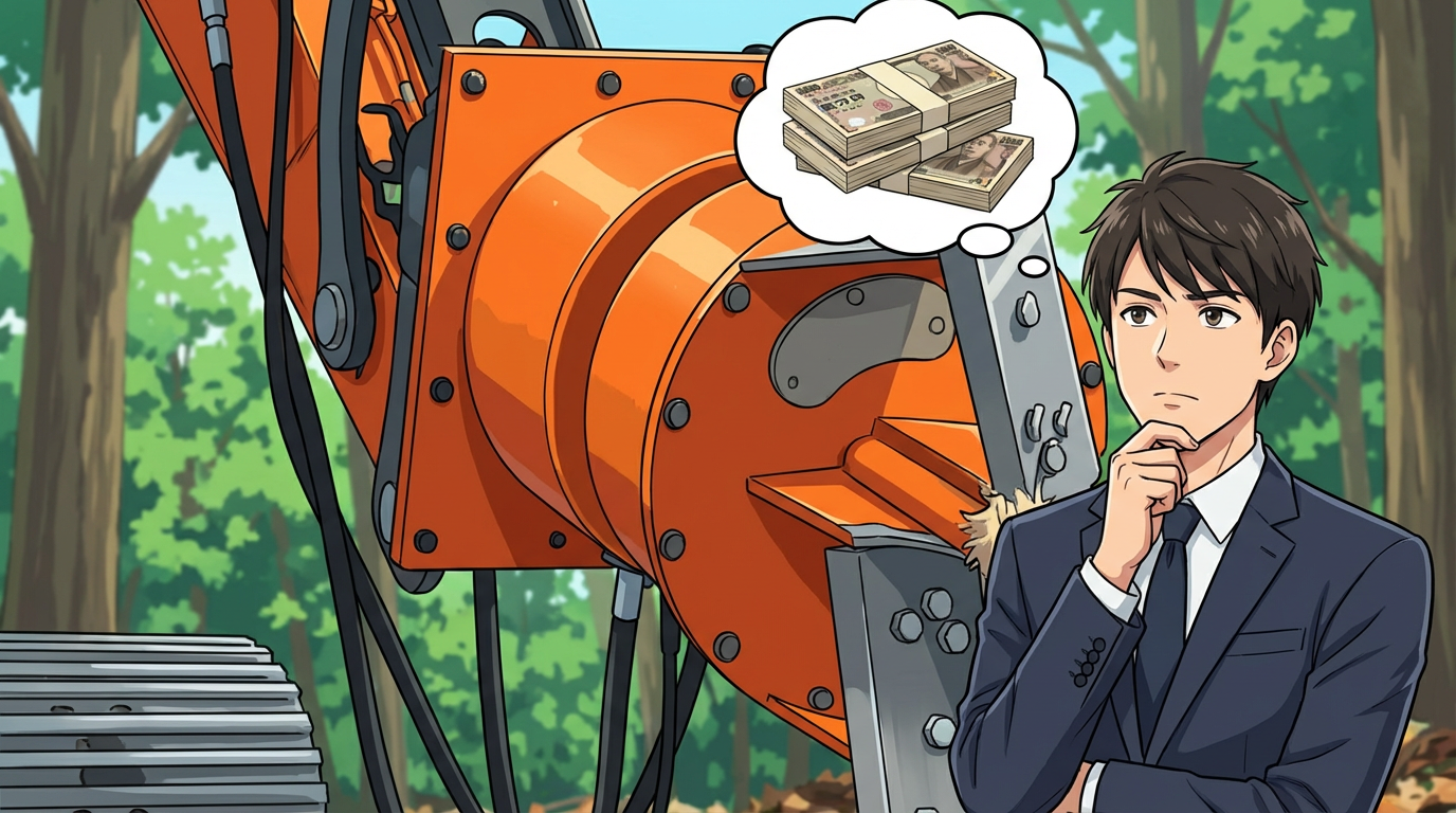 切り株クラッシャーのレンタル費用はいくら？期間・重機サイズ別の料金相場