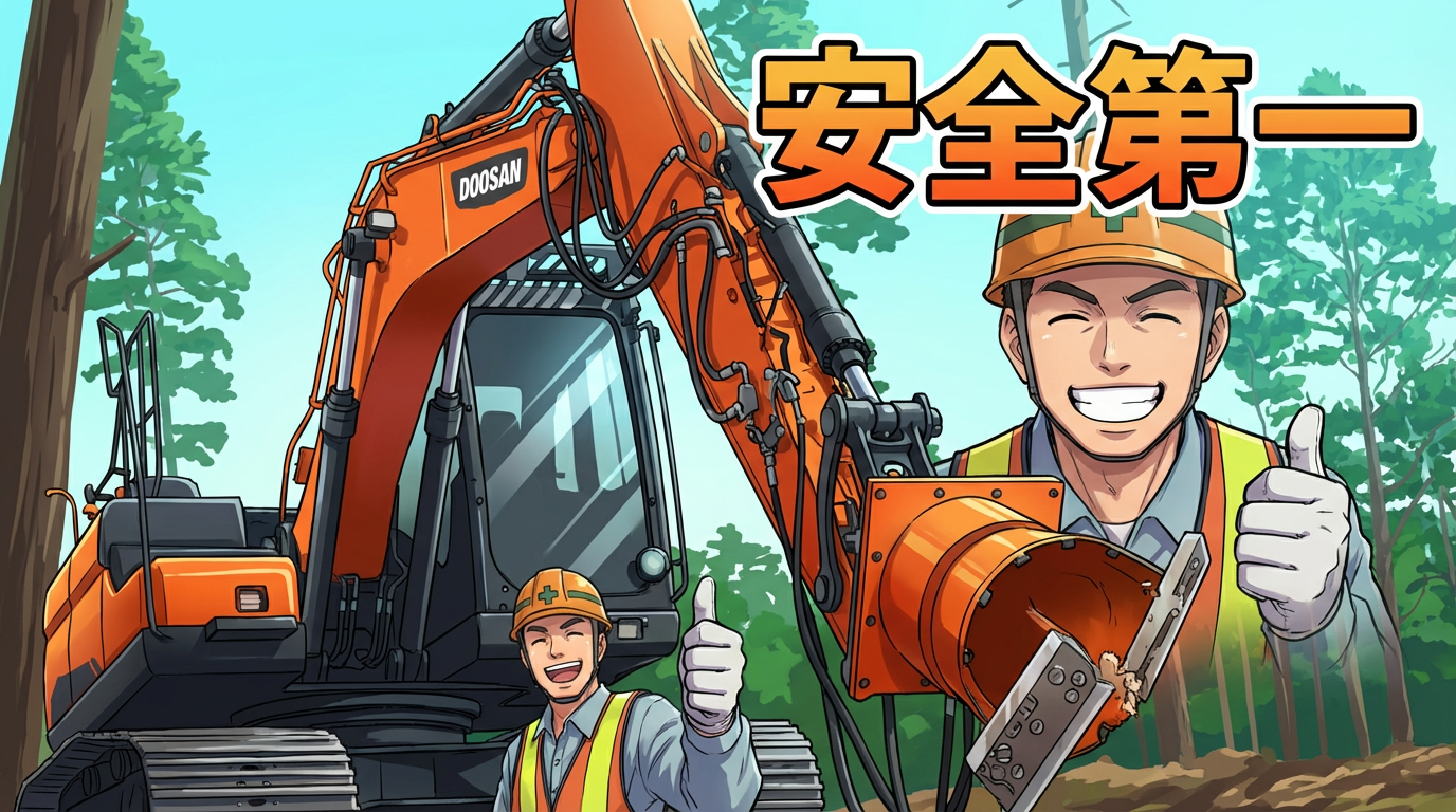 切り株クラッシャーの作業手順｜安全対策と現場での注意点まとめ